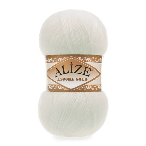 Alize Angora Gold Açık Krem Örgü İpliği 62