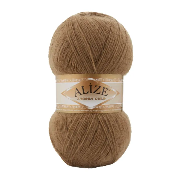 Alize Angora Gold Koyu Bej Örgü İpliği 466