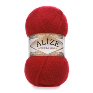 Alize Angora Gold Koyu Kırmızı Örgü İpliği 106