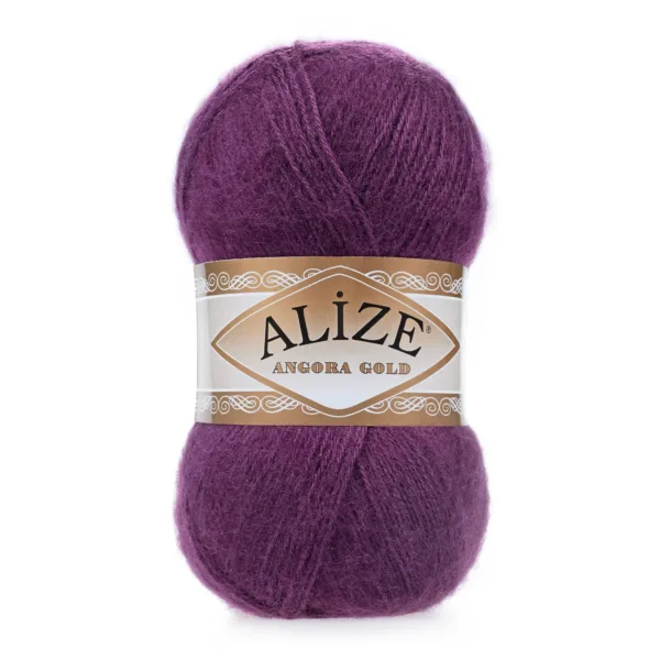 Alize Angora Gold Mürdüm Örgü İpliği 111
