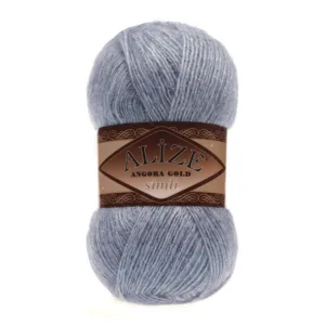 Alize Angora Gold Simli Açık Melanj El Örgü İpliği 221