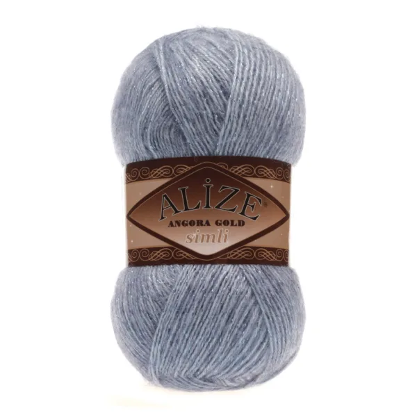 Alize Angora Gold Simli Açık Melanj El Örgü İpliği 221