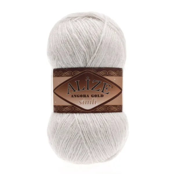 Alize Angora Gold Simli Fil Dişi El Örgü İpliği 599