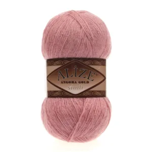 Alize Angora Gold Simli Koyu Pudra El Örgü İpliği 144