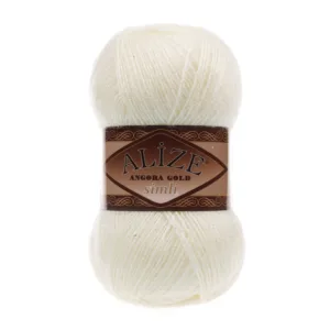 Alize Angora Gold Simli Krem El Örgü İpliği 1