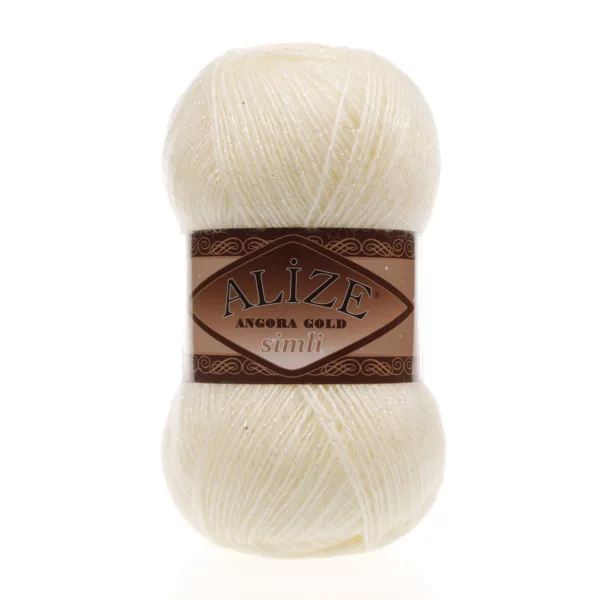 Alize Angora Gold Simli Mum Işığı El Örgü İpliği 67
