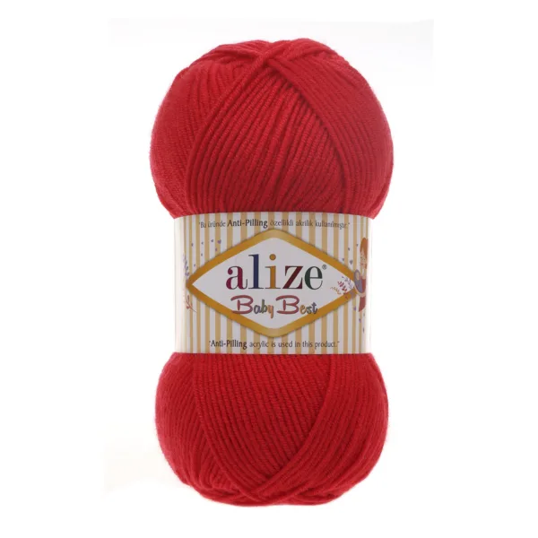 Alize Baby Best Kırmızı El Örgü İpliği