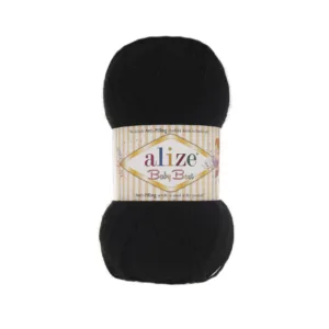Alize Baby Best Siyah El Örgü İpliği
