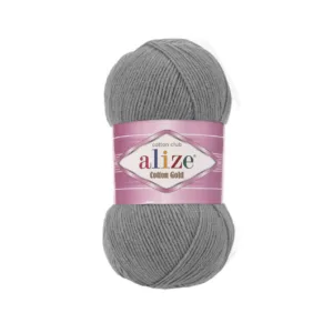 Alize Cotton Gold Kömür Gri Örgü İpliği 828