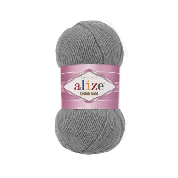 Alize Cotton Gold Kömür Gri Örgü İpliği 828