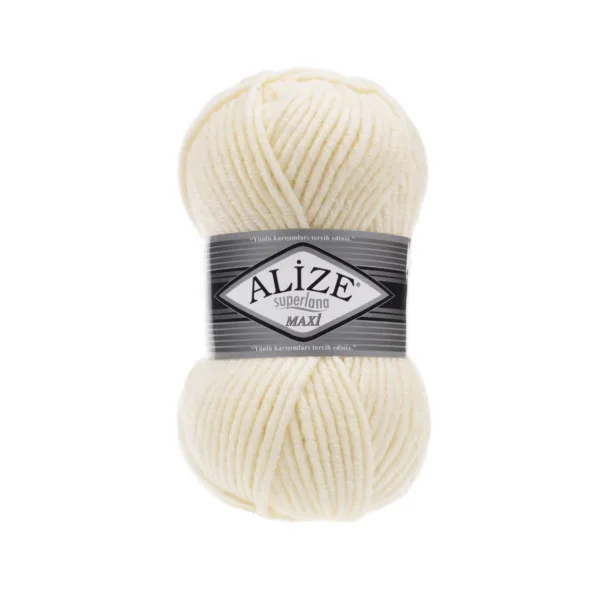 Alize Süperlana Maxi Fil Dişi Örgü İpliği 599