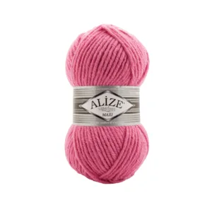 Alize Süperlana Maxi Koyu Pembe Örgü İpliği 178