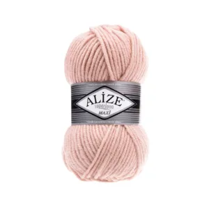 Alize Süperlana Maxi Kristal Pembe Örgü İpliği 523