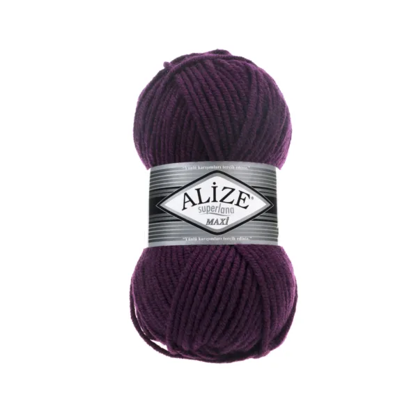 Alize Süperlana Maxi Mürdüm Örgü İpliği 111