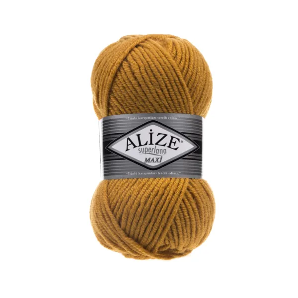 Alize Süperlana Maxi Safran Örgü İpliği 02