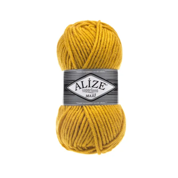 Alize Süperlana Maxi Sarı Örgü İpliği 488