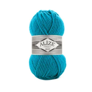 Alize Süperlana Maxi Turkuaz Örgü İpliği 484