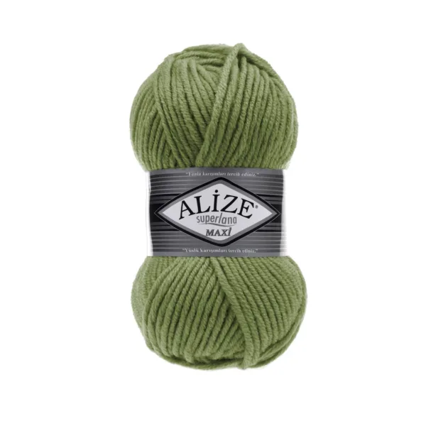 Alize Süperlana Maxi Zeytin Örgü İpliği 620