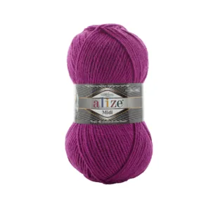 Alize Süperlana Midi Koyu Lila Örgü İpliği