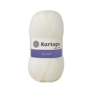 Kartopu Aksoft Açık Krem El Örgü İpliği K19
