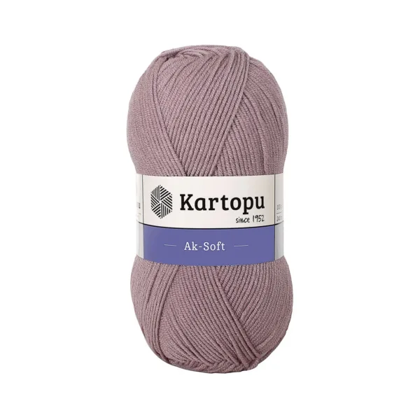 Kartopu Aksoft Açık Mürdüm El Örgü İpliği