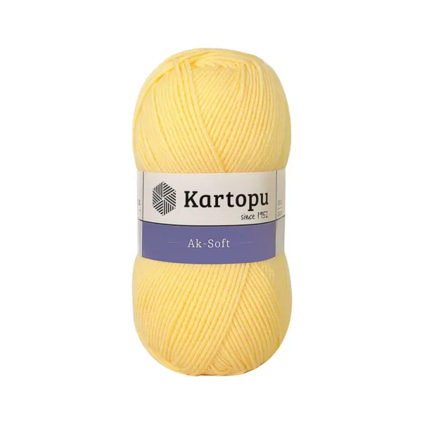 Kartopu Aksoft Açık Sarı El Örgü İpliği K309
