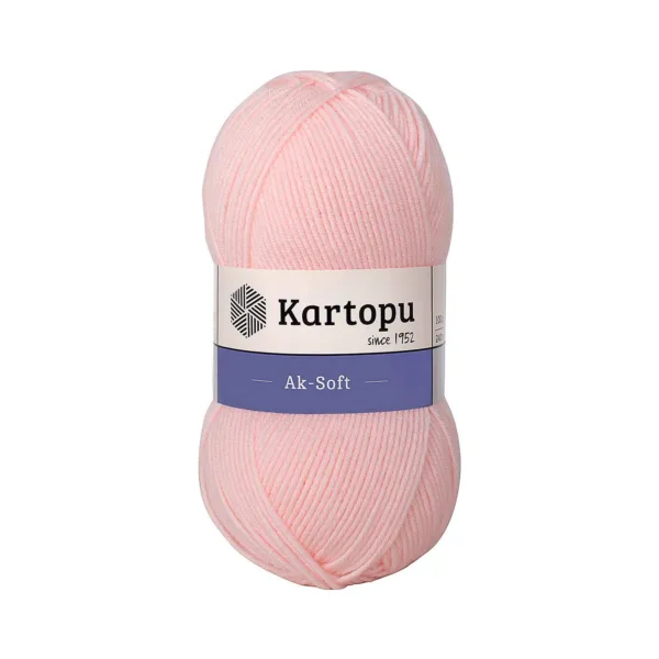 Kartopu Aksoft Açık Somon El Örgü İpliği