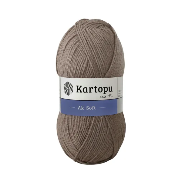 Kartopu Aksoft Ağaç Kapuğu El Örgü İpliği
