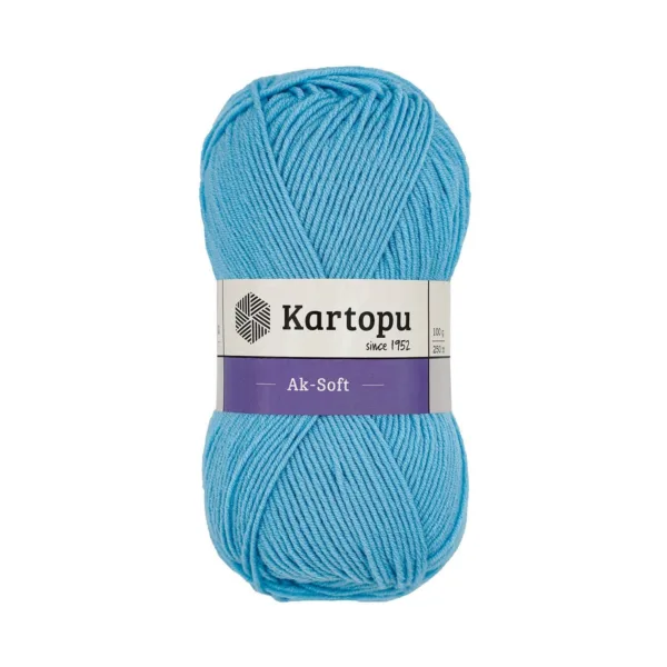 Kartopu Aksoft Bebe Mavi El Örgü İpliği K566