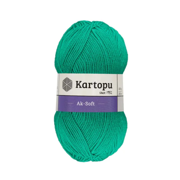 Kartopu Aksoft Deniz Yeşil El Örgü İpliği K414