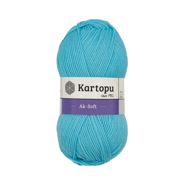 Kartopu Aksoft Gök Mavi El Örgü İpliği K502
