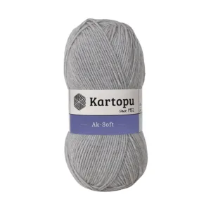 Kartopu Aksoft Gri Melanj El Örgü İpliği