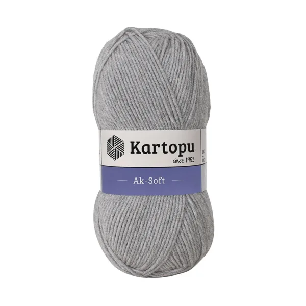 Kartopu Aksoft Gri Melanj El Örgü İpliği