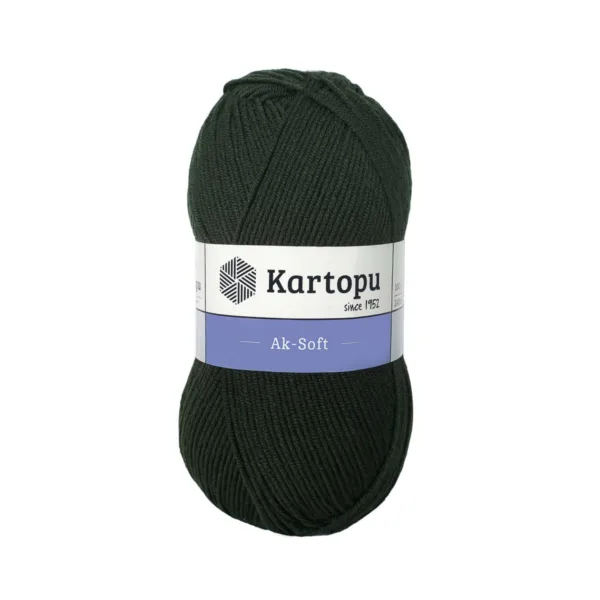 Kartopu Aksoft Haki El Örgü İpliği K478