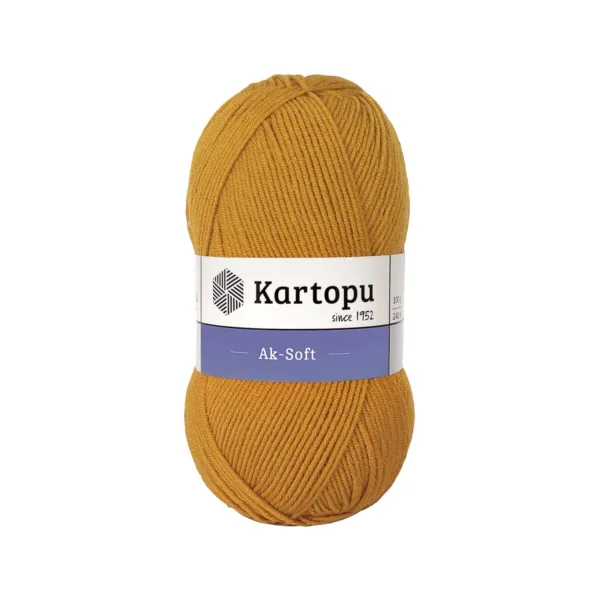 Kartopu Aksoft Hardal El Örgü İpliği K313