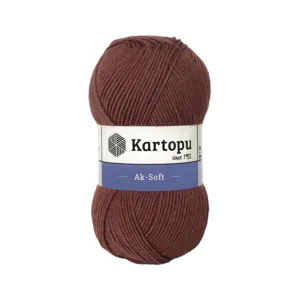 Kartopu Aksoft Kahverengi El Örgü İpliği