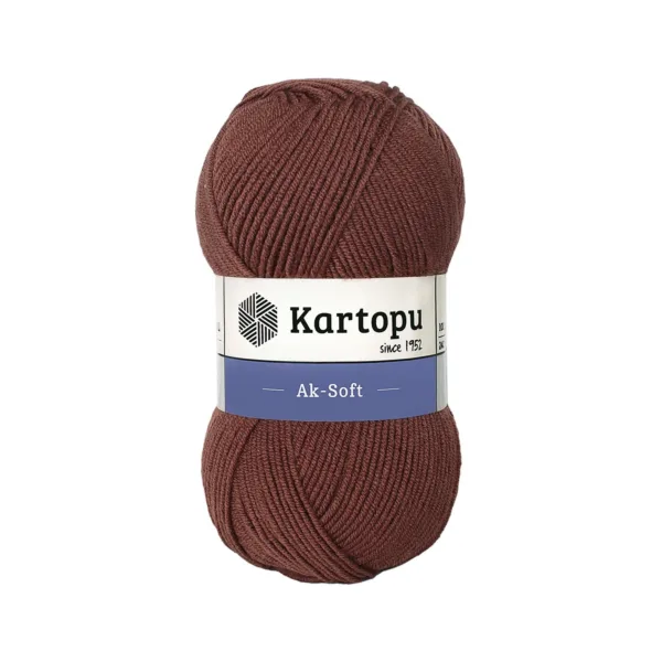 Kartopu Aksoft Kahverengi El Örgü İpliği