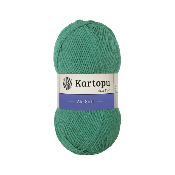 Kartopu Aksoft Koyu Çağla El Örgü İpliği K472