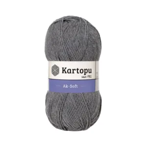 Kartopu Aksoft  Koyu Gri  El Örgü İpliği