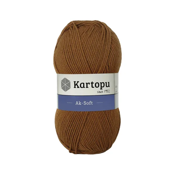 Kartopu Aksoft Koyu Hardal El Örgü İpliği