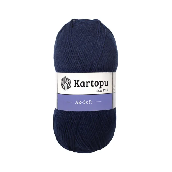 Kartopu Aksoft Lacivert El Örgü İpliği K632