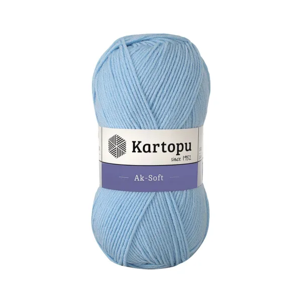 Kartopu Aksoft Mavi El Örgü İpliği K544