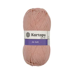 Kartopu Aksoft Pudra Pembe El Örgü İpliği