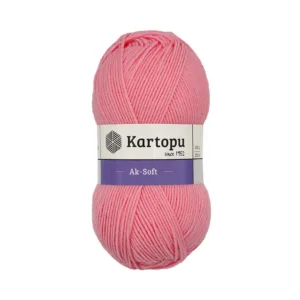 Kartopu Aksoft Şeker Pembe El Örgü İpliği