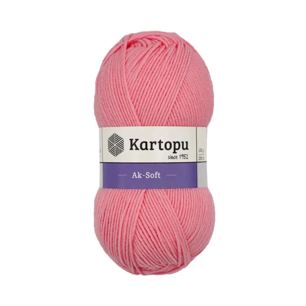 Kartopu Aksoft Şeker Pembe El Örgü İpliği