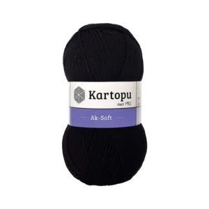 Kartopu Aksoft Siyah El Örgü İpliği
