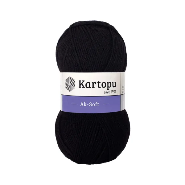Kartopu Aksoft Siyah El Örgü İpliği