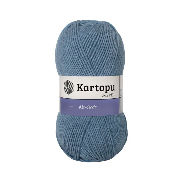Kartopu Aksoft Soft Mavi El Örgü İpliği