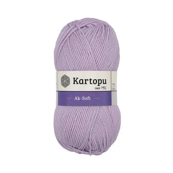 Kartopu Aksoft Uçuk Lila El Örgü İpliği