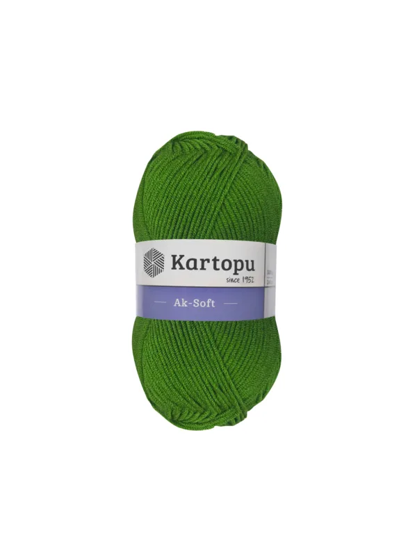 Kartopu Aksoft Yeşil El Örgü İpliği